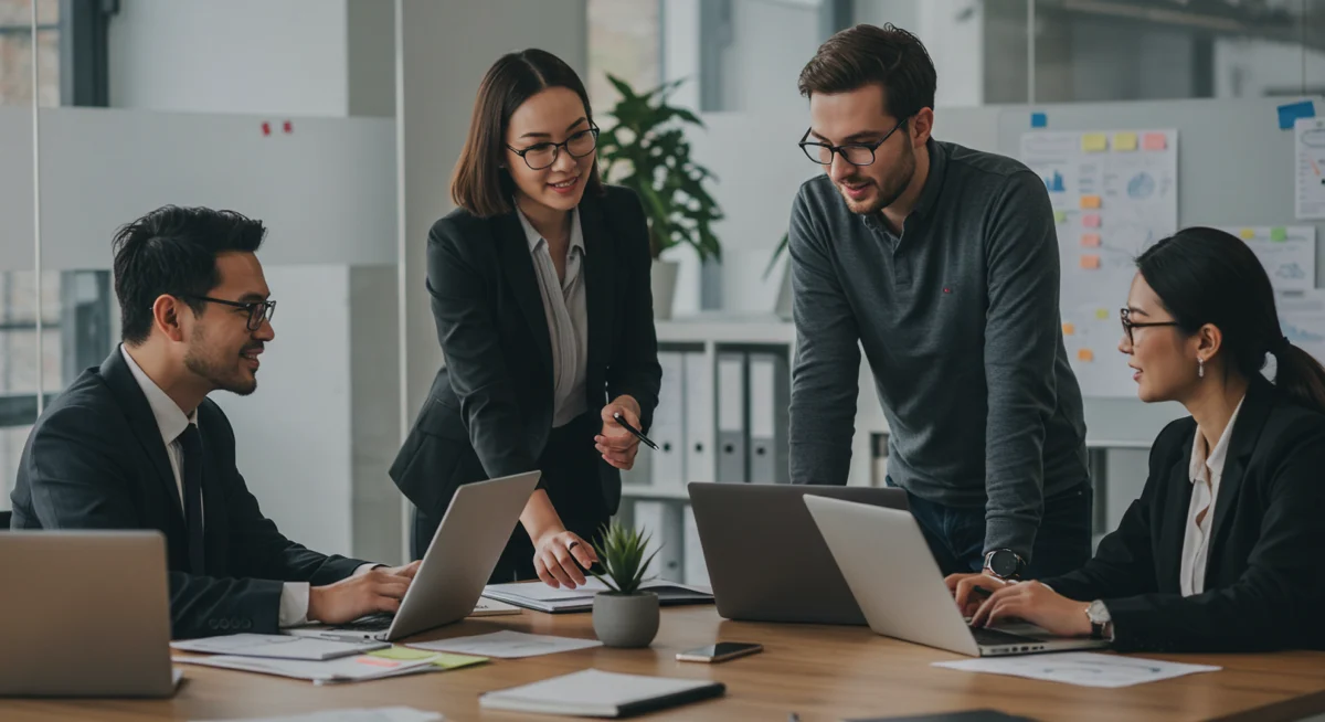 Team discussing IT Challenges faced by small businesses