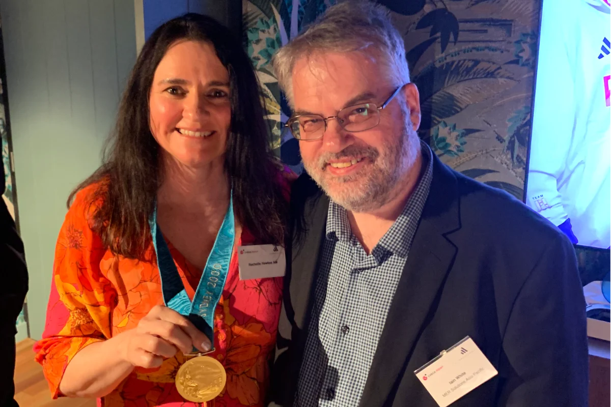 Rachelle Hawkes and Iain White