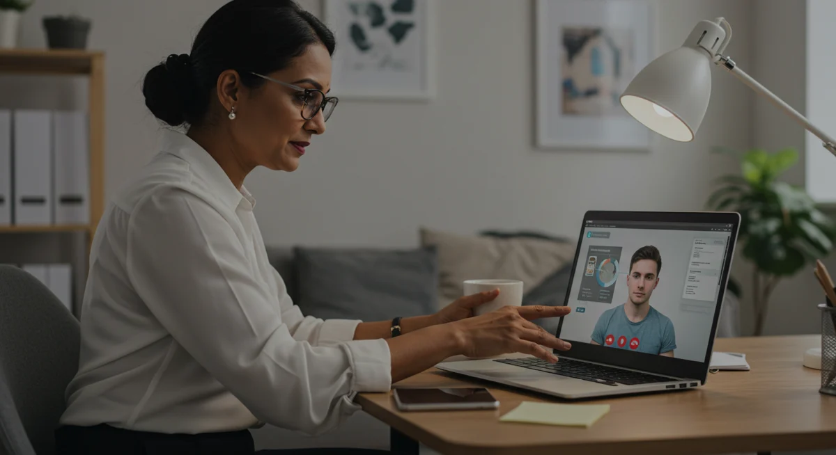 A remote IT Support session showing a professional guiding a user