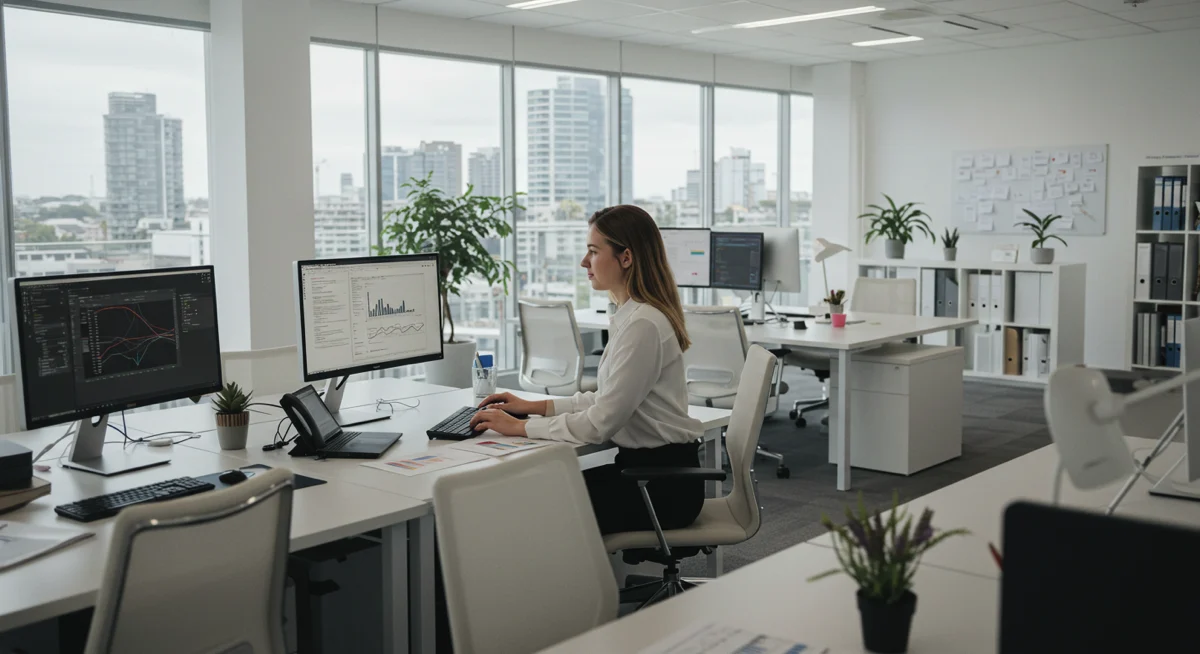 Woman in marketing office